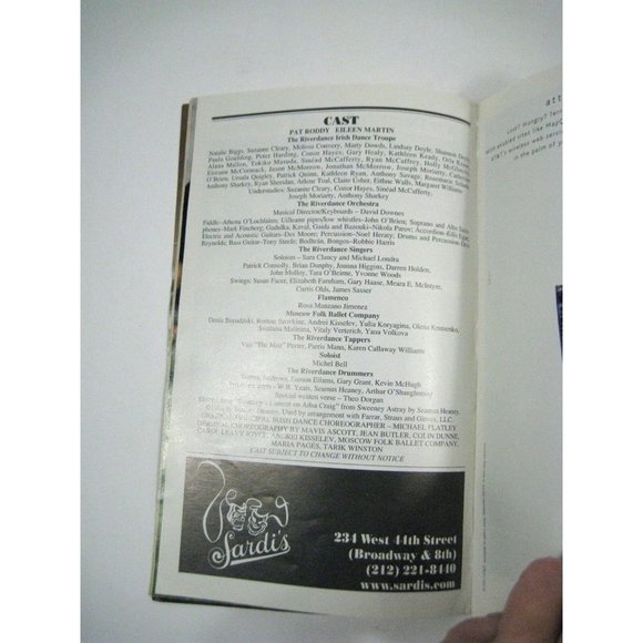 Riverdance Broadway Playbill April 2001 Gershwin Theatre Pat Roddy Eileen Martin - Picture 4 of 6